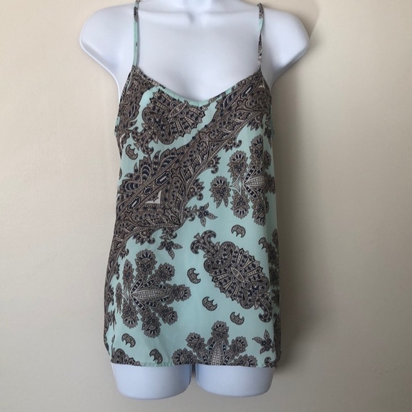 𝅺PAISLEY Print Spaghetti Strap Top - Picture 1 of 2